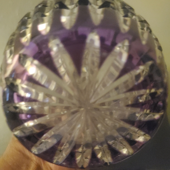 Val Saint Lambert Crystal Cut Vase - Picture 5 of 6